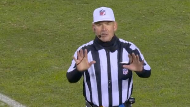 Referee Clete Blakeman during Chicago Bears vs. Carolina Panthers in Week 10